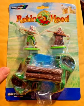 Britains Petite 050242178333 New Old Stock Robin Hood And Friar Tuck Playset With Bridge