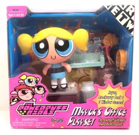 81904 Cartoon Network Vintage Rare Y2k 2000 The Powerpuff Girls Mayors Office Playset Bubbles