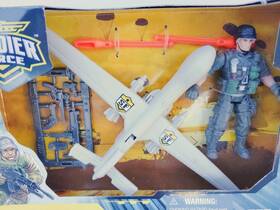 Chap Mei 545327 Soldier Force Military Playset With Drone Figure Weapons Boxed