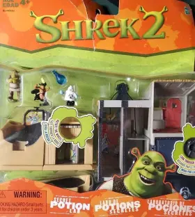 Character 076930682517 Shrek 2 Secret Potion Lab Hasbro Playset Collectible Toy Set