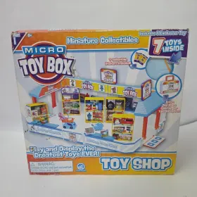 5121 Character Options Micro Toy Box Shop Playset Collectible Mini Figures - 7 Toys- Display Play