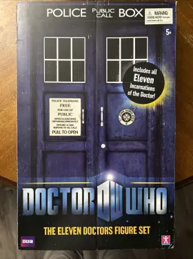 03418 Character Options Ltd. Bbc Doctor Who The Eleven Doctors 5 Inch Figure Set Police Public Call Box Nib