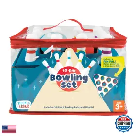 B0c2vws9m2 Chuckle & Roar And 10-pin Kids Bowling Set Pin Pal Indoor Active Game