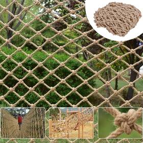 Cingfanlu B0cls22k9l Safety Hemp Rope Net Kids Climbing Balcony Stairs Fence 8mm 8cm Mesh