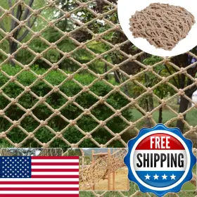 B0db68glc9 Cingfanlu Safety Hemp Rope Net Kids Climbing Netting Children Balcony