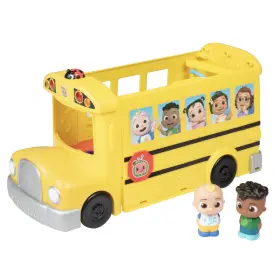 Cmw0509 Cocomelon Transforming School Time Bus - Jj And Cody Figures Toys For Kids