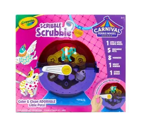 B08snr3h4c Crayola Scribble Scrubbie Pets Carnival Playset Pet Grooming Toy Animal Kit