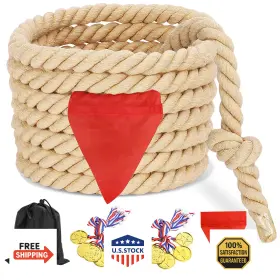 B09v56vgbp Cwlakon Tug Of War Rope 40ft For Kids Teens And Adults - Field Day Party Game