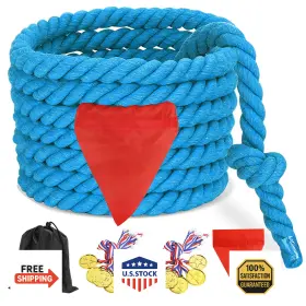 B09v57txmq Cwlakon Tug Of War Rope 60ft For Kids And Adults - Field Day Family Reunion Outdoor Games