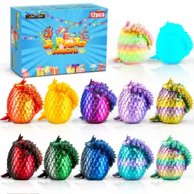 B0fsz3xv1b Cybermaker 12pcs Easter Eggs 3d Printed Dragon Toys Basket Stuffers