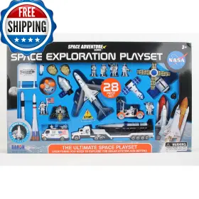 B0006n1pge Daron Space Shuttle With Kennedy Center Sign 28 Piece