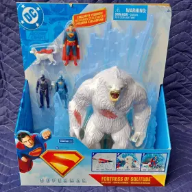 6065735 Dc Superman Fortress Of Solitude Battle Set Playset With Krypto And Robot Figures