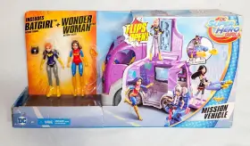 Dc 887961580655 New Sealed Super Hero Girls Batgirl Wonder Women Mission Vehicle Figure Set