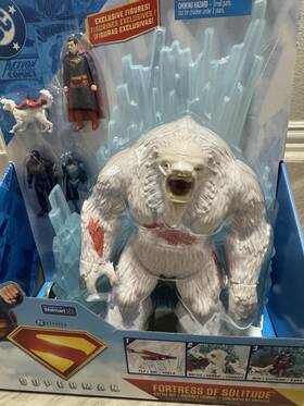 Dc Sd7svpes Superman Fortress Of Solitude Battle Set Playset With Krypto Action Figures