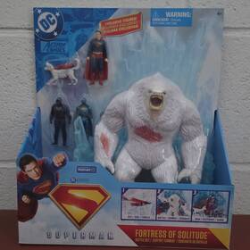 Dc Sgt17975 Superman Fortress Of Solitude Playset With Krypto Action Figures Removable