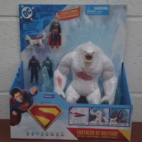 Sgt17975 Dc Superman Fortress Of Solitude Playset With Krypto Action Figures Removable