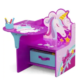 Delta Children 080213123833 New Style Unicorn Chair Desk With Storage Bin