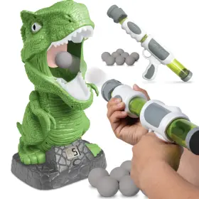 1012161 Discovery Kids Hungry T-rex Feeding Game Carnival Shooting Competition For Children
