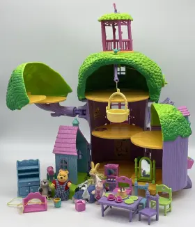 Disney 074299209376 Winnie The Pooh S Friendly Places Delightful Days Tree House Playset 1999