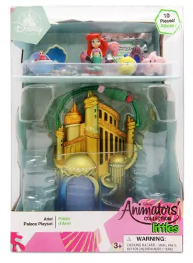 086-07-5346 Disney New Animator Baby Doll Ariel Palace Playset Little Mermaid Toy