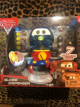 116031m05hssz Disney Cars Squinkies Globie Dispenser Very Rare Sealed Box In Great Condition