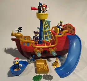38038 Disney Junior Mickey Mouse Funhouse Treasure Adventure Pirate Ship Playset