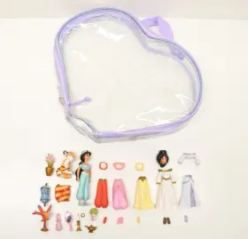 Disney 400129290175 Parks Jasmine Princess Fashion Set Aladdin Polly Pocket Style Doll Toys