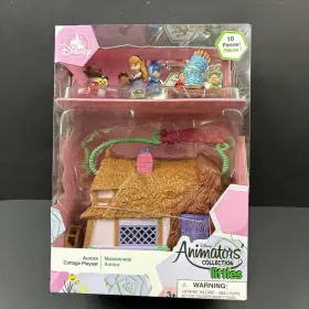 Disney 400913863660 Animators Aurora Cottage Mini Playset Collection Littles New