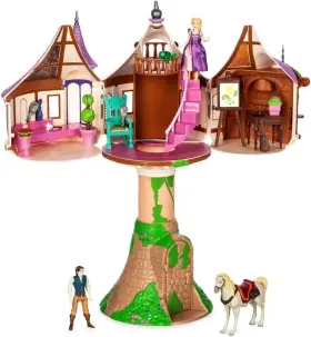 Disney 417143256407 Tangled Rapunzel Tower 19-pc Playset With Flynn Pascal Maximus
