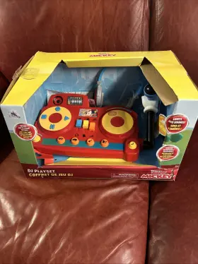 Disney 461054678421 Rare Junior Mickey Mouse Dj Play Set Headphones Microphone