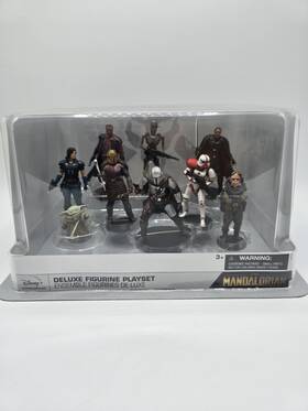 Disney 461070691268 Store The Mandalorian Deluxe 9 Figurine Playset Figures Star Wars New