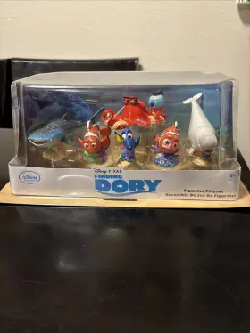 Disney 461072455950 Pixar Store Finding Dory Nemo Figurines 6 Piece Set Collectible Toy New