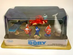 Disney 461072456117 Pixar Store Finding Dory Nemo Figurines 6 Piece Set Collectible Toy New