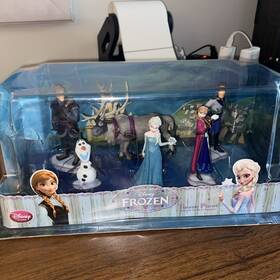 Disney 463727681776 Store Frozen Figurine Playset 6 Pc Elsa Anna Olaf Cake Toppers Sven