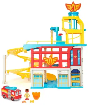 6068038 Disney Junior Firebuds Hq Playset 7 Play Areas 2.5 Feet Tall With Action Figure