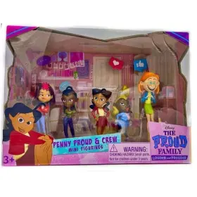 Disney 850022094118 The Proud Family Louder And Prouder Penny Crew Mini Figurines Pack New