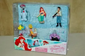 Disney 887734166918 New Store Authentic Little Mermaid Figurine Playset 7 Figures