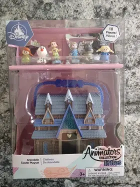 Disney 887734320228 Animators Collection Littles Frozen Arendelle Castle Playset 10 Piece Set