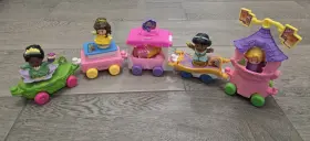 990438791 Disney Fisher Price Little People Princess Parade Float Figure And Vehicle Set