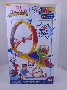 Sn0365 Disney Jr Marvel Spidey And His Amazing Friends Metals Super Loop Track Set