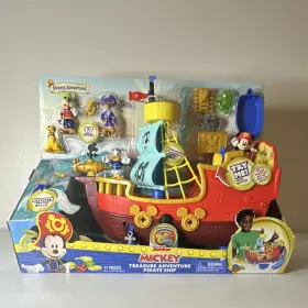 34533 Disney Junior Mickey Treasure Adventure Pirate Ship Playset With Figures