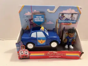 Disney Junior Firebuds 778988489772 Jayden And Piston Action Figure Police Car Bonus Stickers