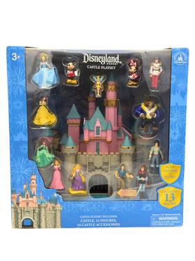Disney Parks Fac-001157-22014 Disneyland Resort Castle Playset 13 Figures 16 Accessories Music Lights 2022 New