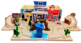 018619-17075 Disney Pixar Disney/pixar Toy Story Portable Wagon Playset Missing Woody Jessie And Horse
