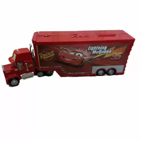 Cdn64 Disney Pixar Cars Drivers Mack Playset Fold Up Semi Truck 2014 Mattel 12 Inch