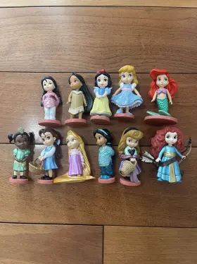 Disney Store 461070410289 Loose Animatorsft Collection Deluxe 11 Figure Princess Cake Topper Lot