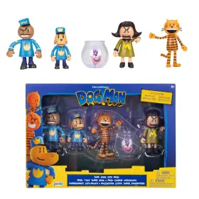 B0dpngrx79 Dog Man 2.5 Inch Action Figures 5-pack Jakks Pacific Wave #3