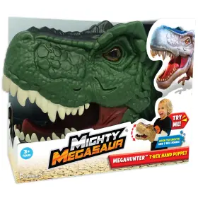 8-80595 Dragon-i Mighty Megasaur - Megahunter T-rex Hand Puppet Green Kids 3