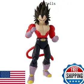 B07yxfvtw9 Dragon Stars Series Ball Super Saiyan 4 Vegeta 6.5 Inch Action Figure