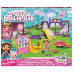 Dreamworks 778988349939 Gabby S Dollhouse Kitty Fairy Garden Party 18-piece Playset